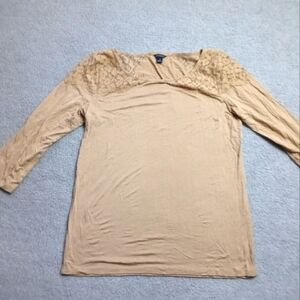 Ann Taylor size medium brown shirt